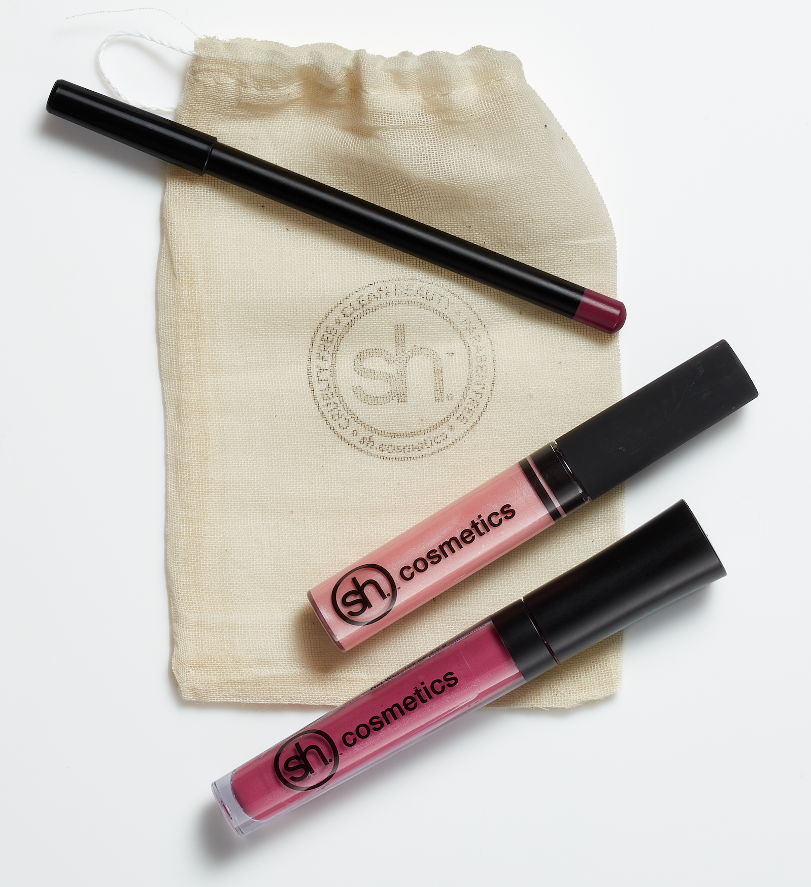 coordinating pink lip set