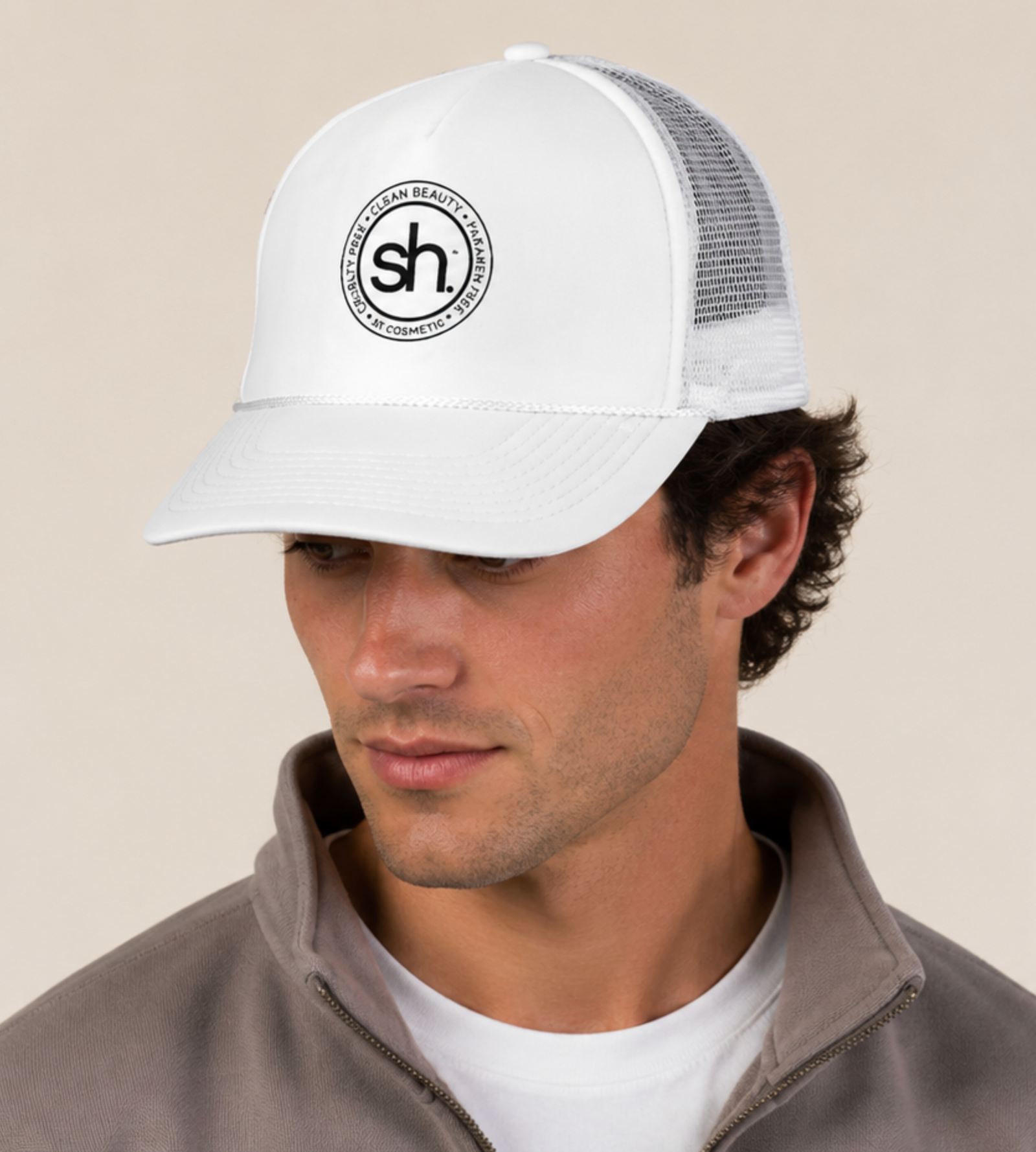 sh. cosmetics trucker hat