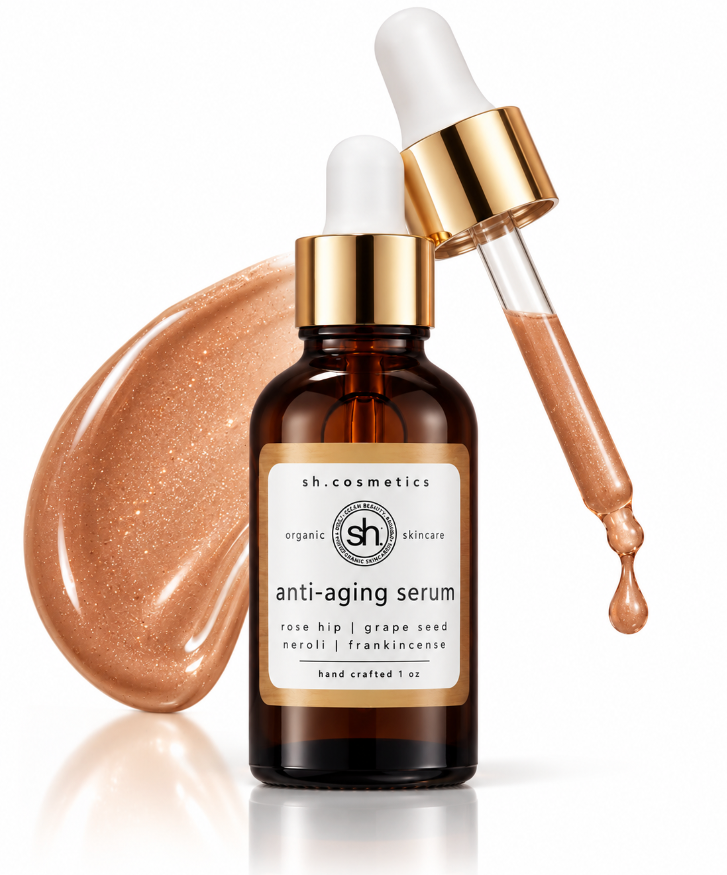 hint of shimmer/anti-aging serum