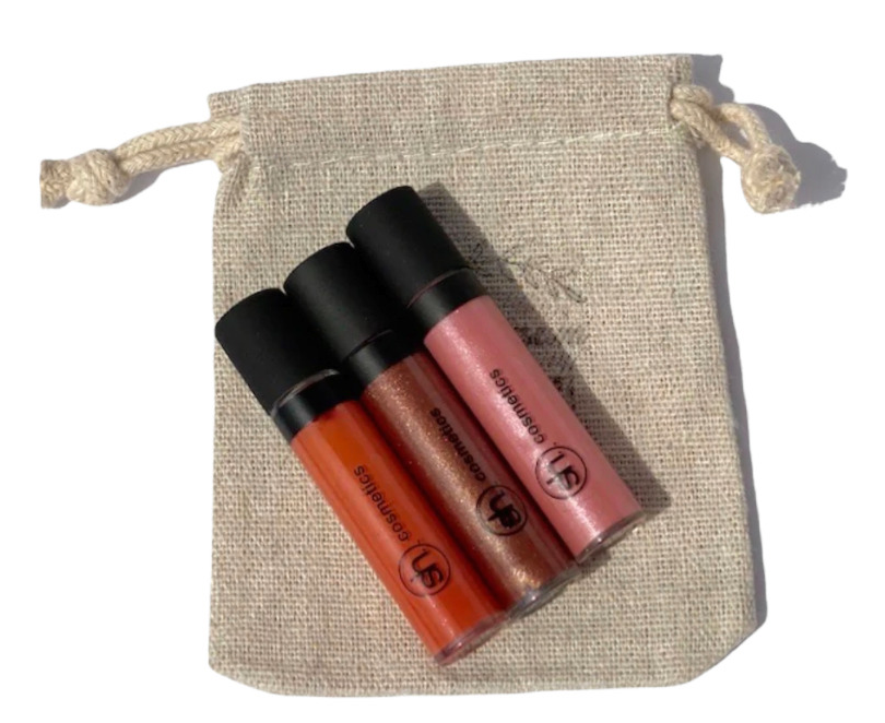 mini mint gloss trio